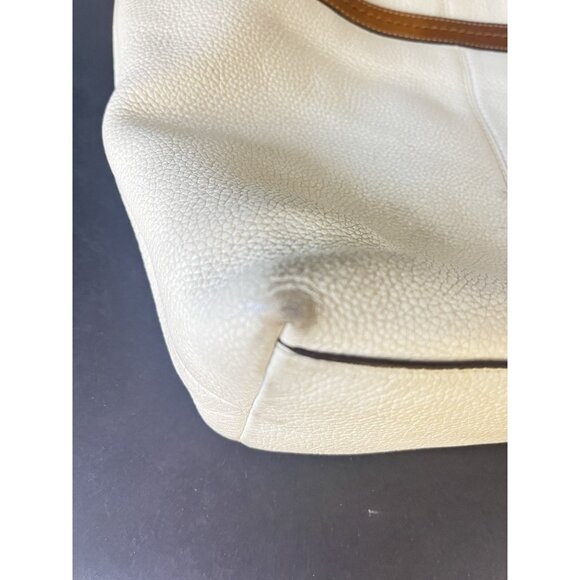 COACH Penelope Cream Pebbled Leather Tote Satchel Shoulder Bag Purse READ - Picture 6 of 16